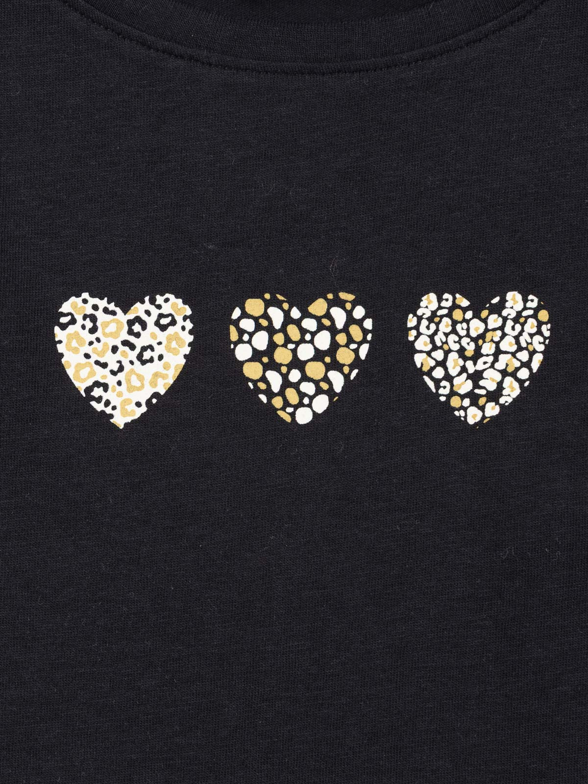 T-shirt coeur léopard fille (3-12A) T-shirt coeur léopard fille (3-12A)