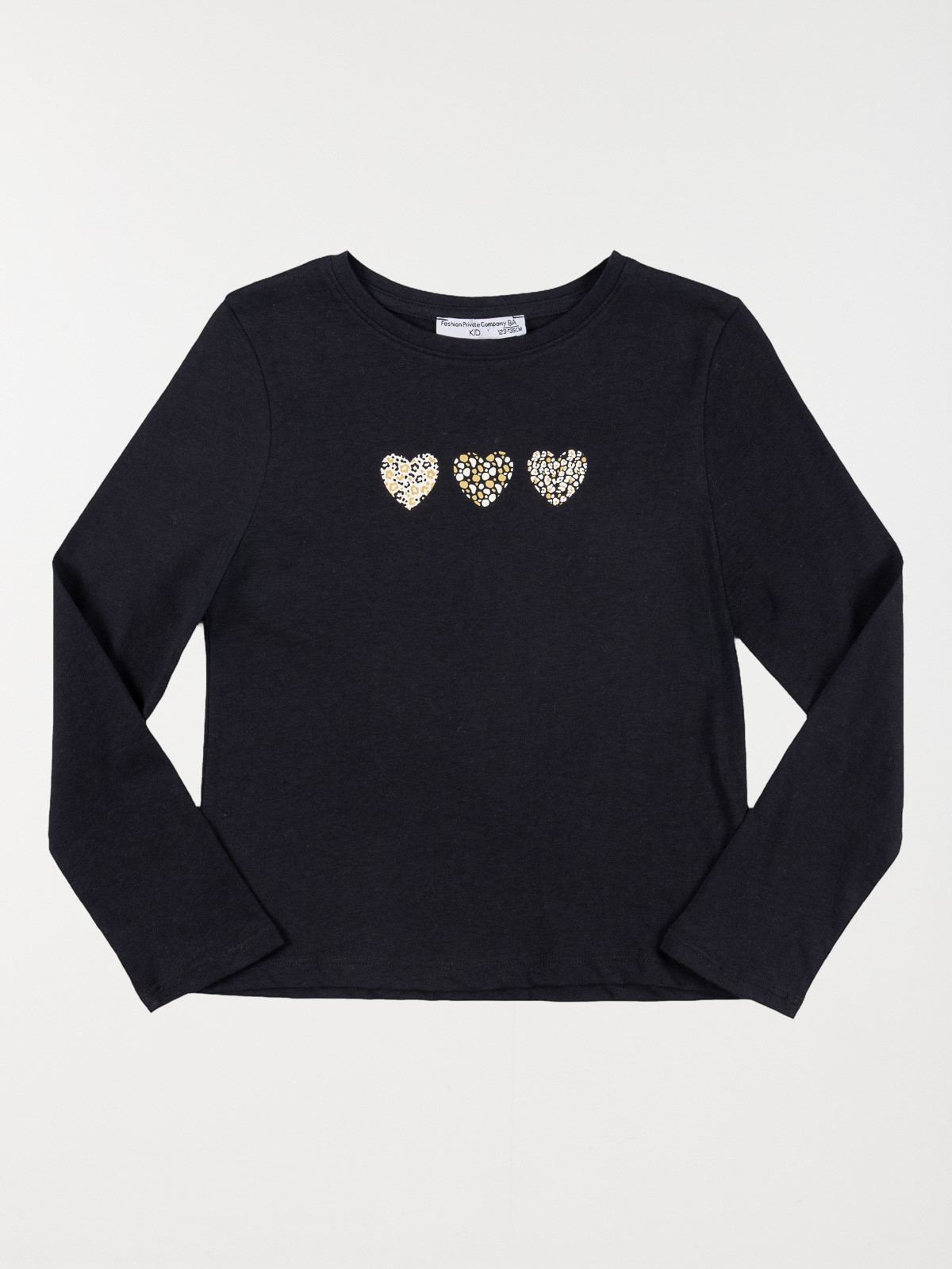 T-shirt coeur léopard fille (3-12A) T-shirt coeur léopard fille (3-12A)