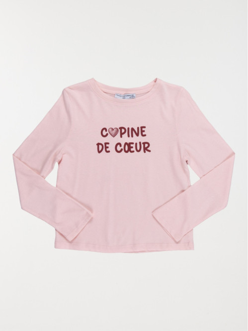 Tee-shirt copine de coeur fille (3-12A) Tee-shirt copine de coeur fille (3-12A)