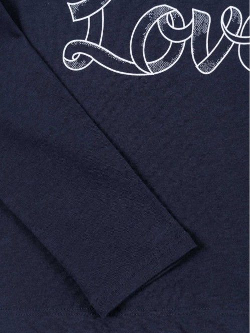 T-shirt love et noeud fille (3-12A) T-shirt love et noeud fille (3-12A)