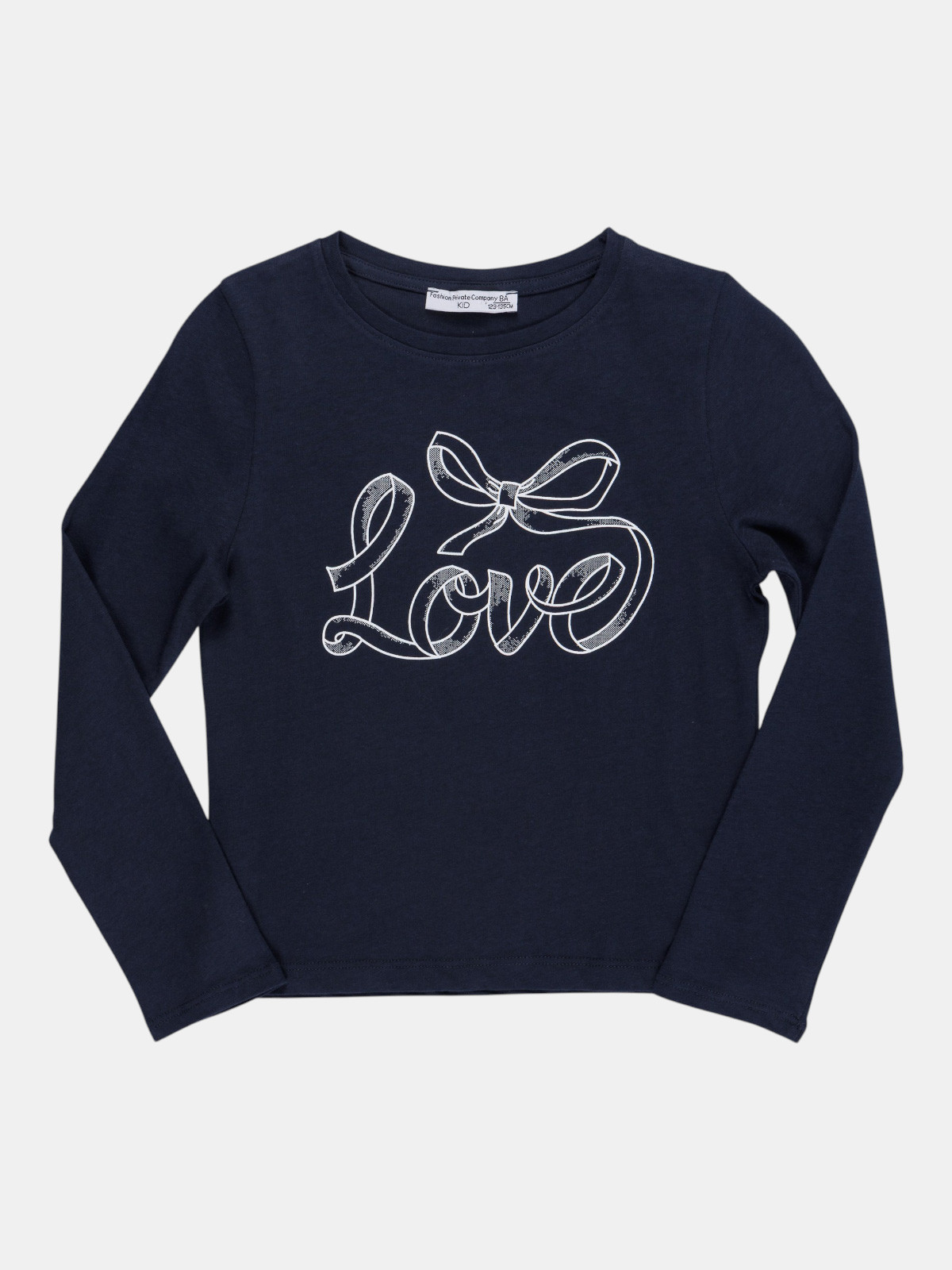 T-shirt love et noeud fille (3-12A) T-shirt love et noeud fille (3-12A)