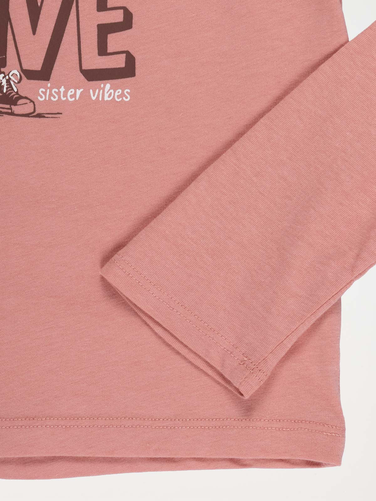 T-shirt love sister vibes fille (3-12A) T-shirt love sister vibes fille (3-12A)