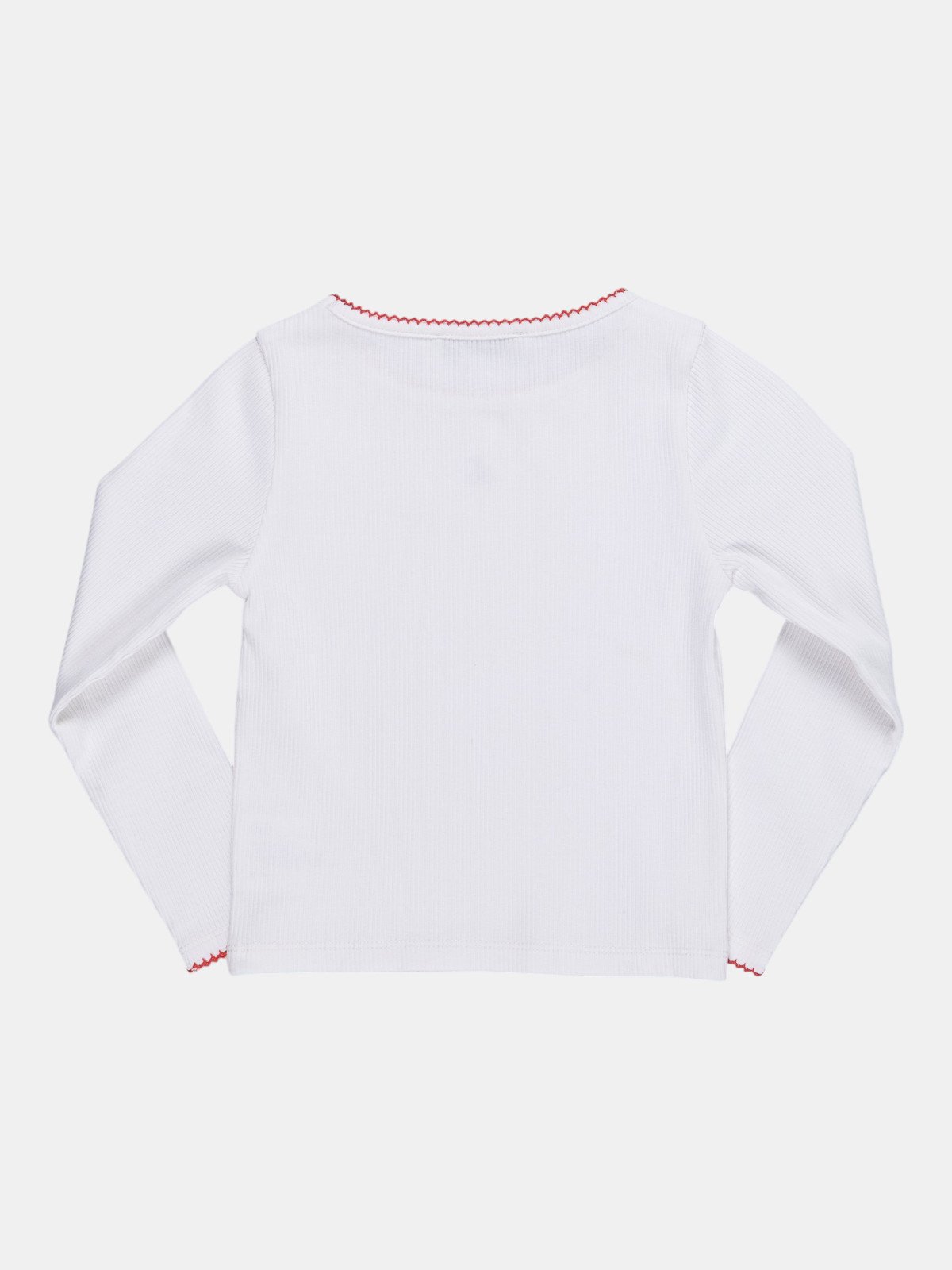T-shirt cotelé motif cerise fille (3-8A)