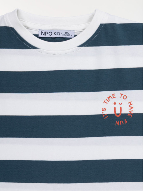 T-shirt à rayures garçon...