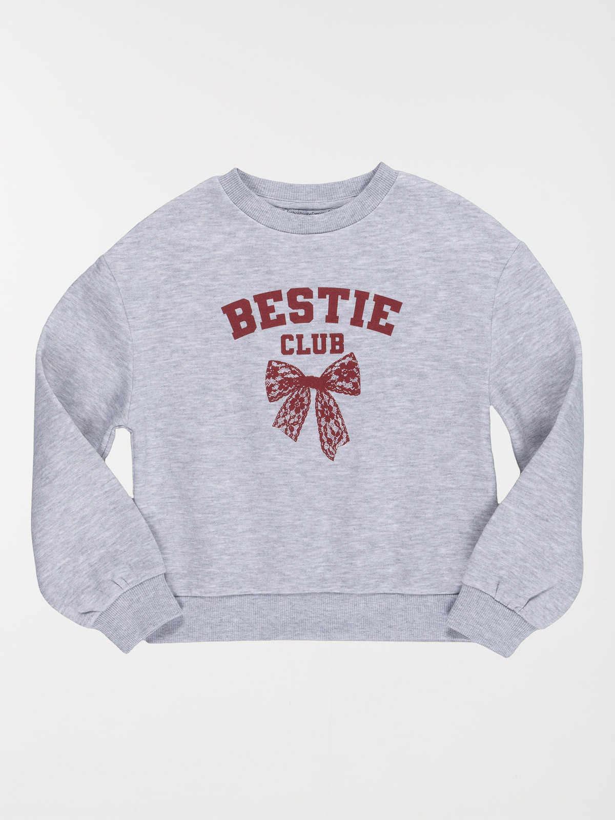 Sweat imprimé bestie club fille (3-12A)