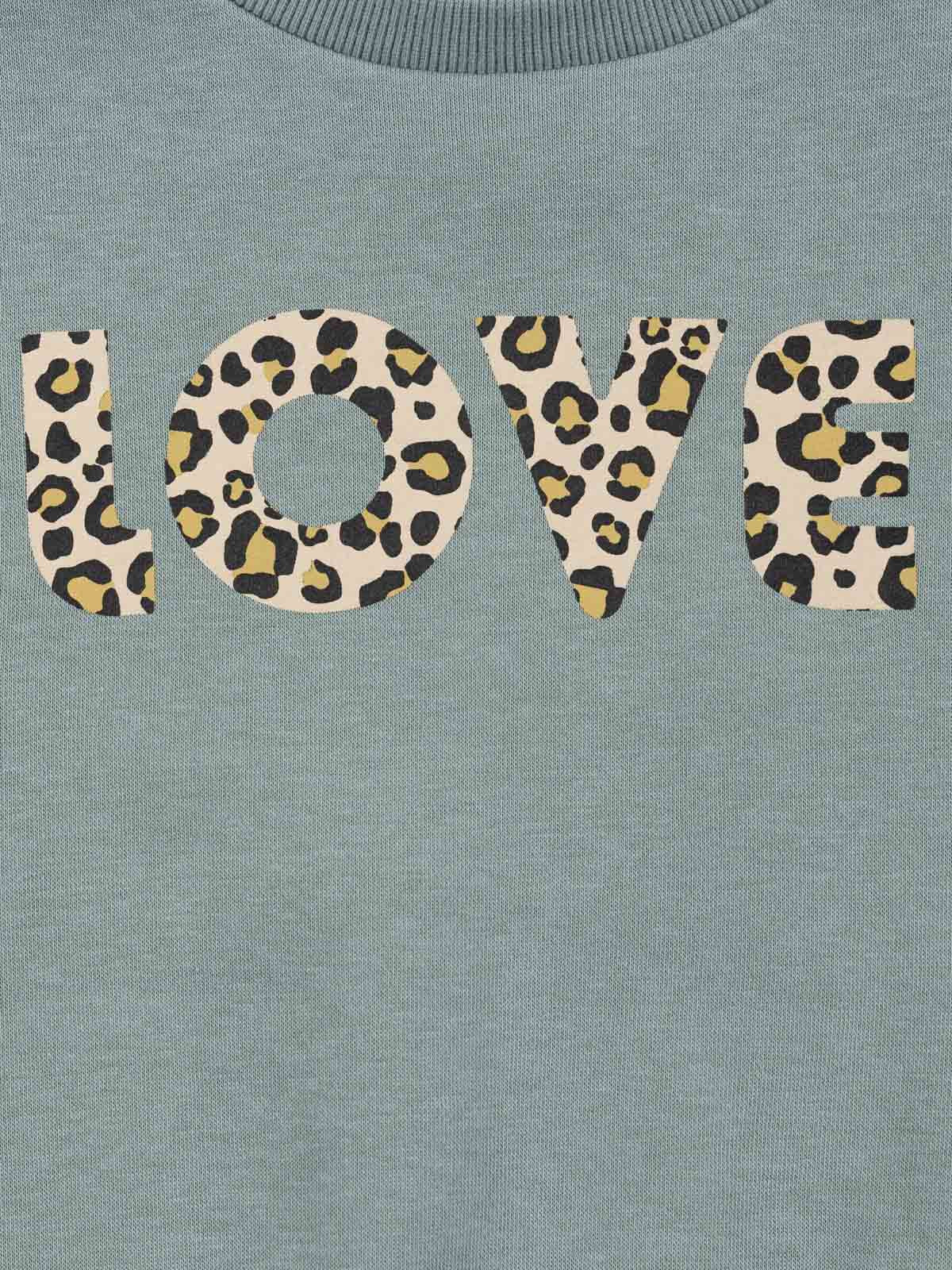 Sweat love imprimé léopard fille (3-12) Sweat love imprimé léopard fille (3-12)