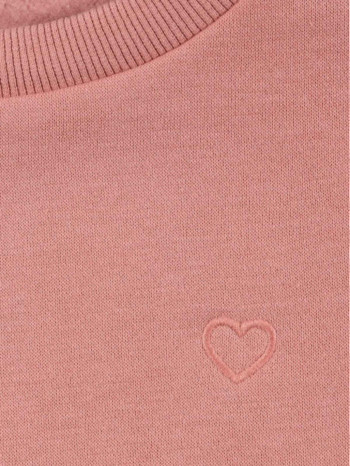Sweat coeur brodé fille (3-12A) Sweat coeur brodé fille (3-12A)
