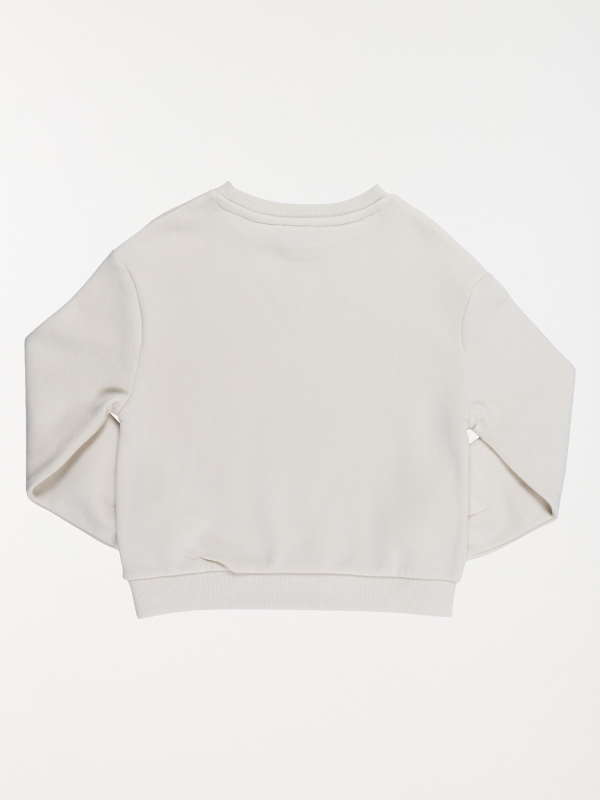Sweat uni broderie coeur fille (3-12A) Sweat uni broderie coeur fille (3-12A)