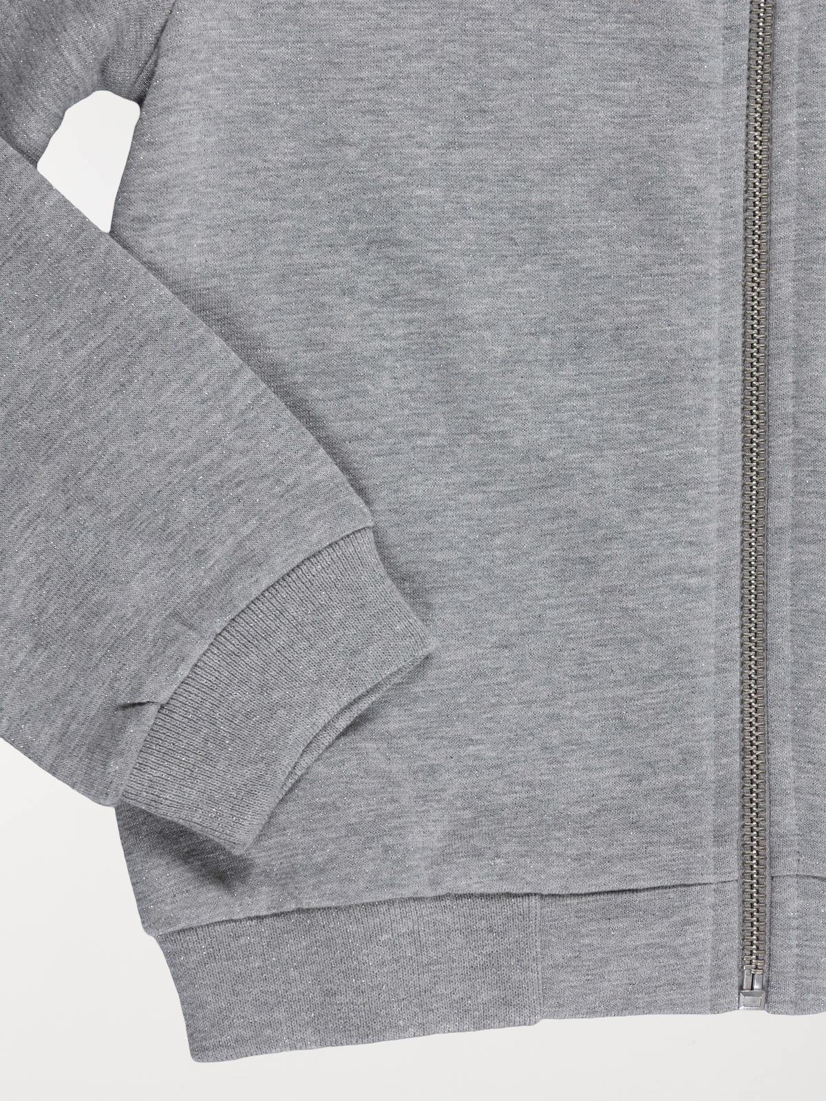 Sweat zippé brillant fille (3-12A)