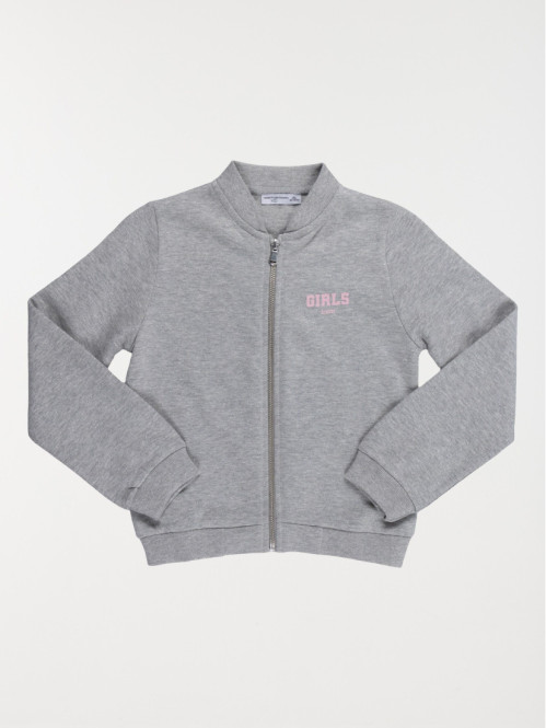 Sweat zippé brillant fille...