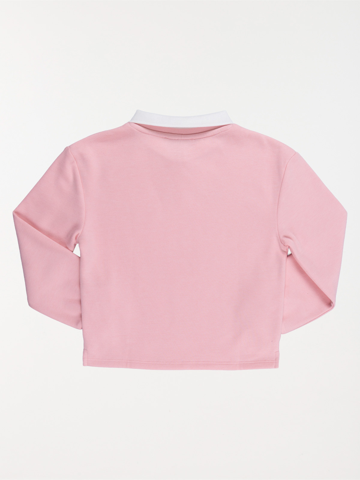 Sweat col polo love girl fille (3-12A)