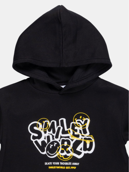 Sweat smiley garçon noir...