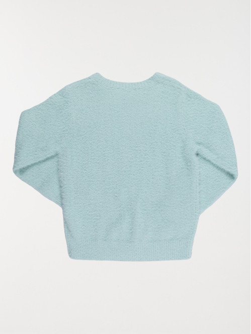 Pull doux vert d'eau fille (3-12A)