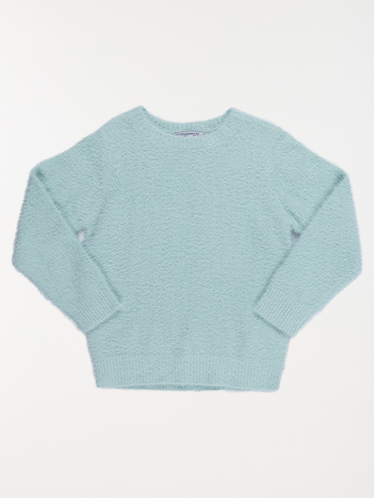 Pull doux vert d'eau fille (3-12A)