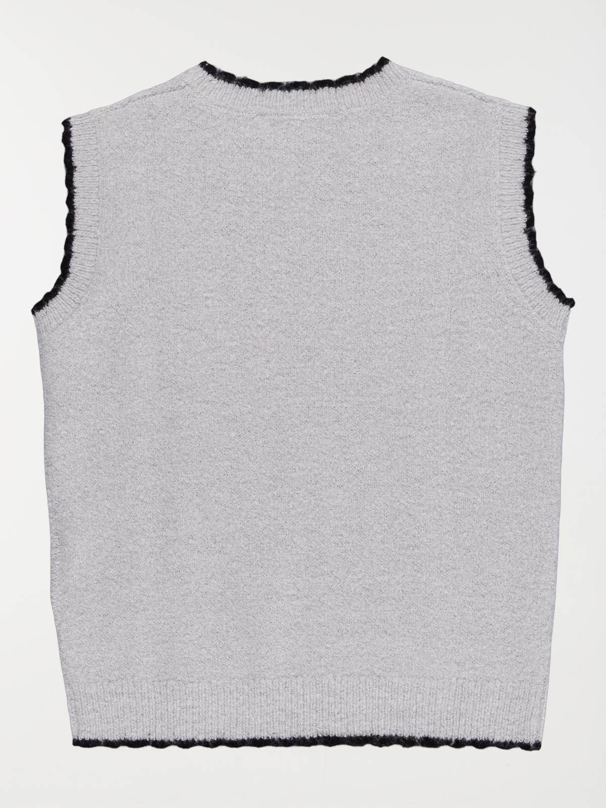 Pull col rond sans manches fille (6-12A) Pull col rond sans manches fille (6-12A)