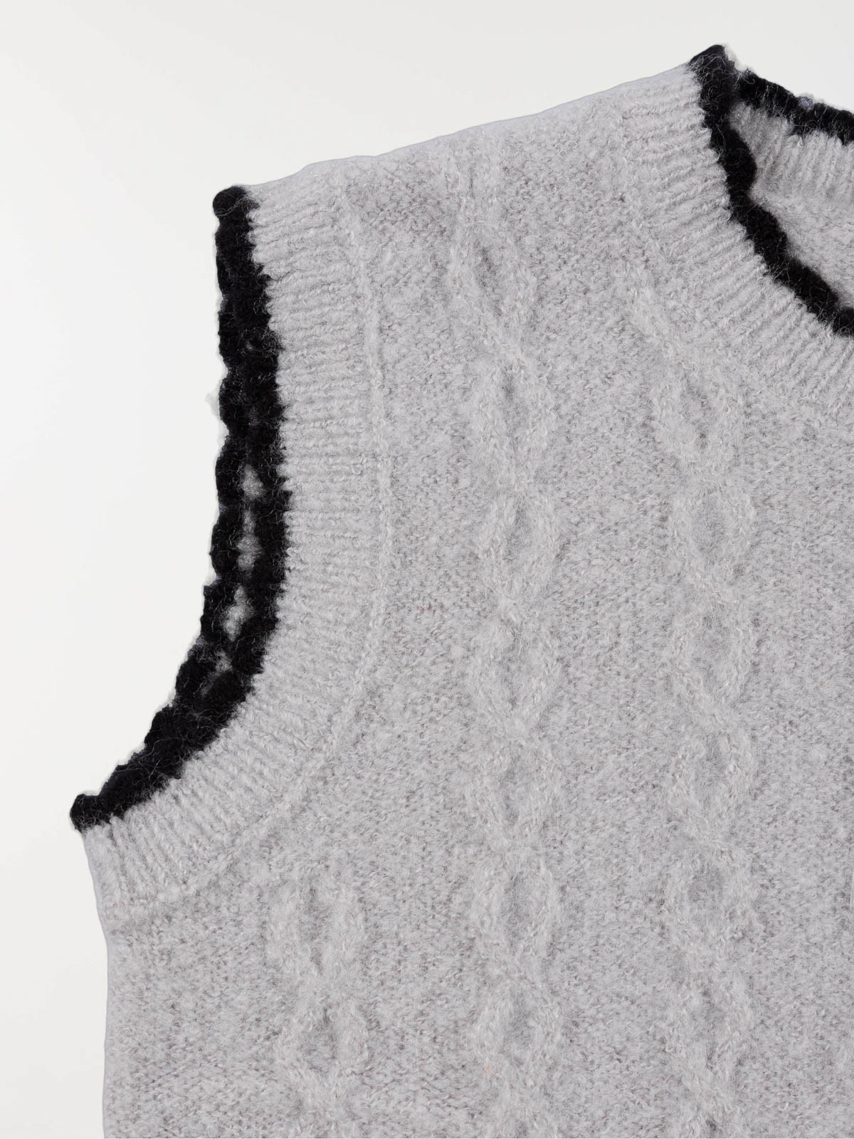 Pull col rond sans manches fille (6-12A) Pull col rond sans manches fille (6-12A)