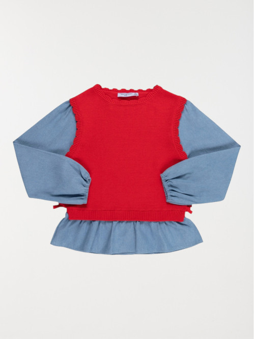 Pull 2 en 1 fille (3-12A)