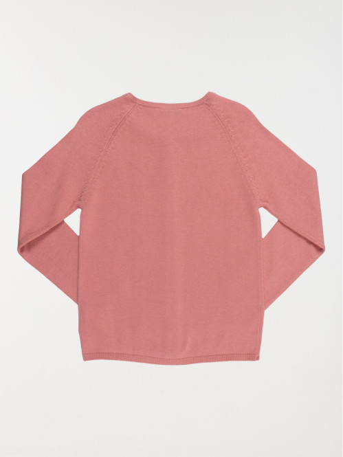 Gilet basique hortensia fille (3-12A)
