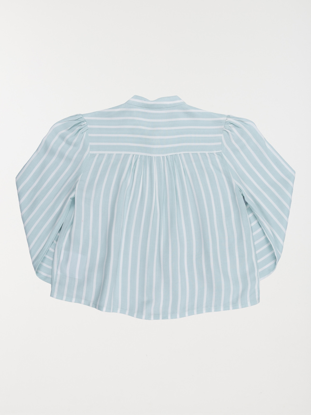 Chemise rayée col mao fille (3-12A) Chemise rayée col mao fille (3-12A)