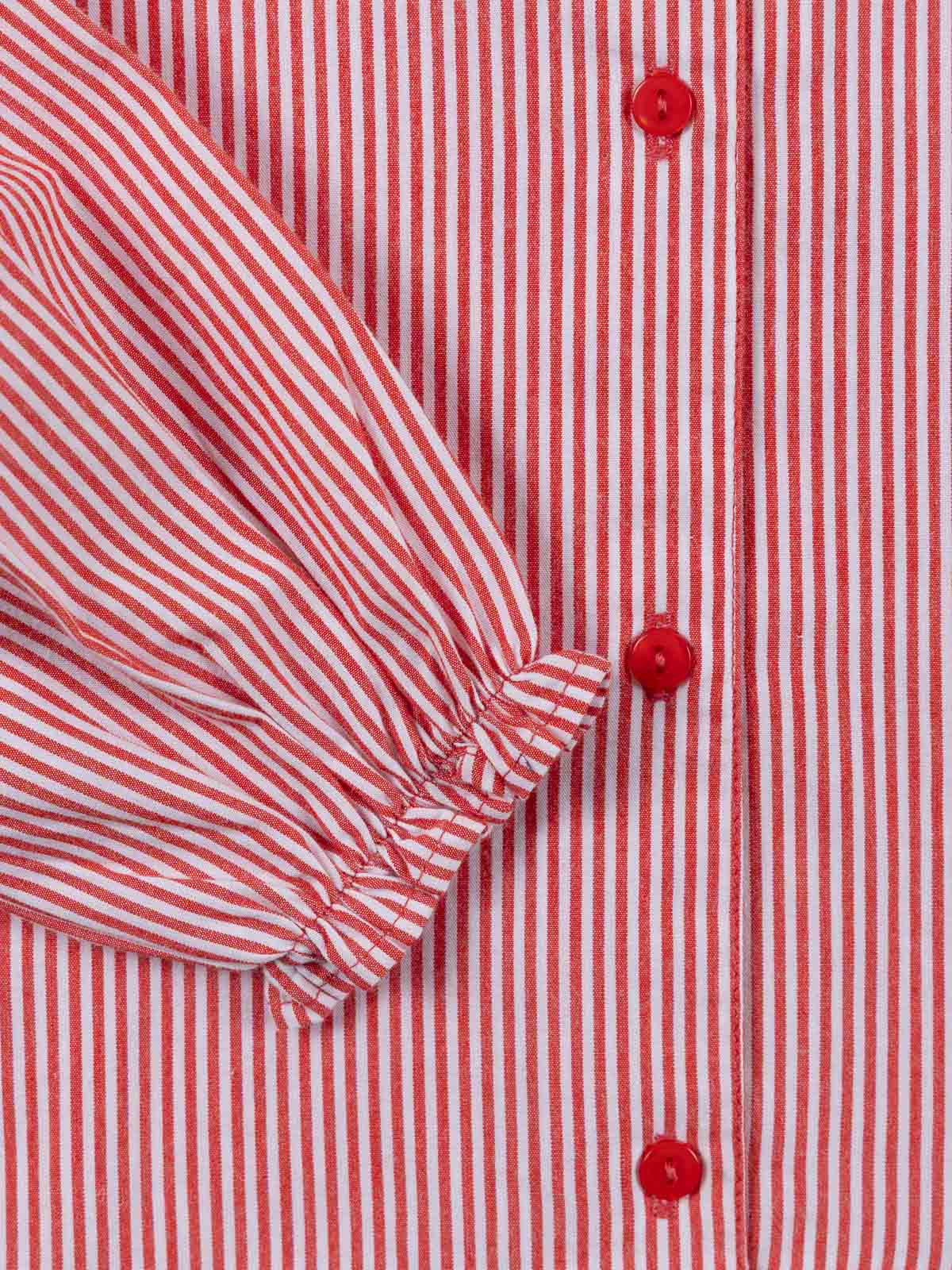 Chemise rayée col claudine fille (3-8A)