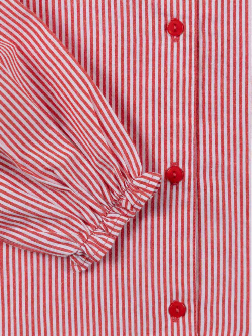 Chemise rayée col claudine...