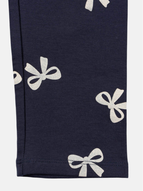 Jegging marine motif noeud fille (3-12A) Jegging marine motif noeud fille (3-12A)