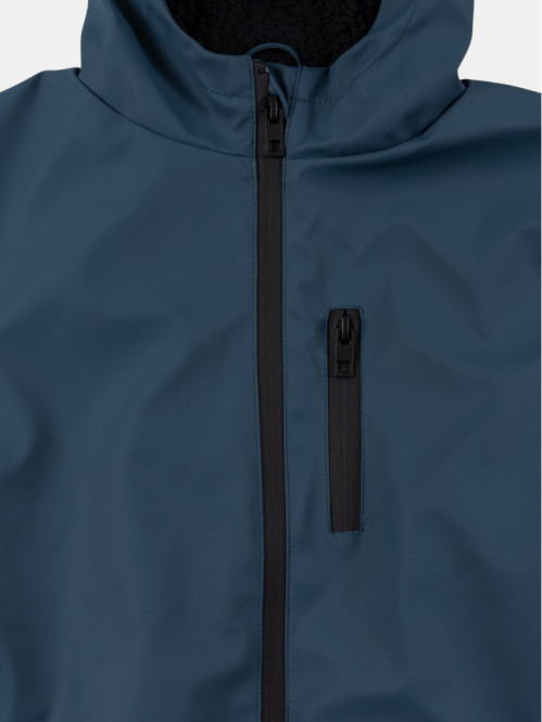 Blouson à capuche ardoise...