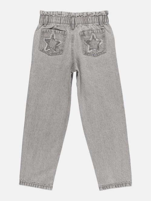 Jean MOM denim gris fille...