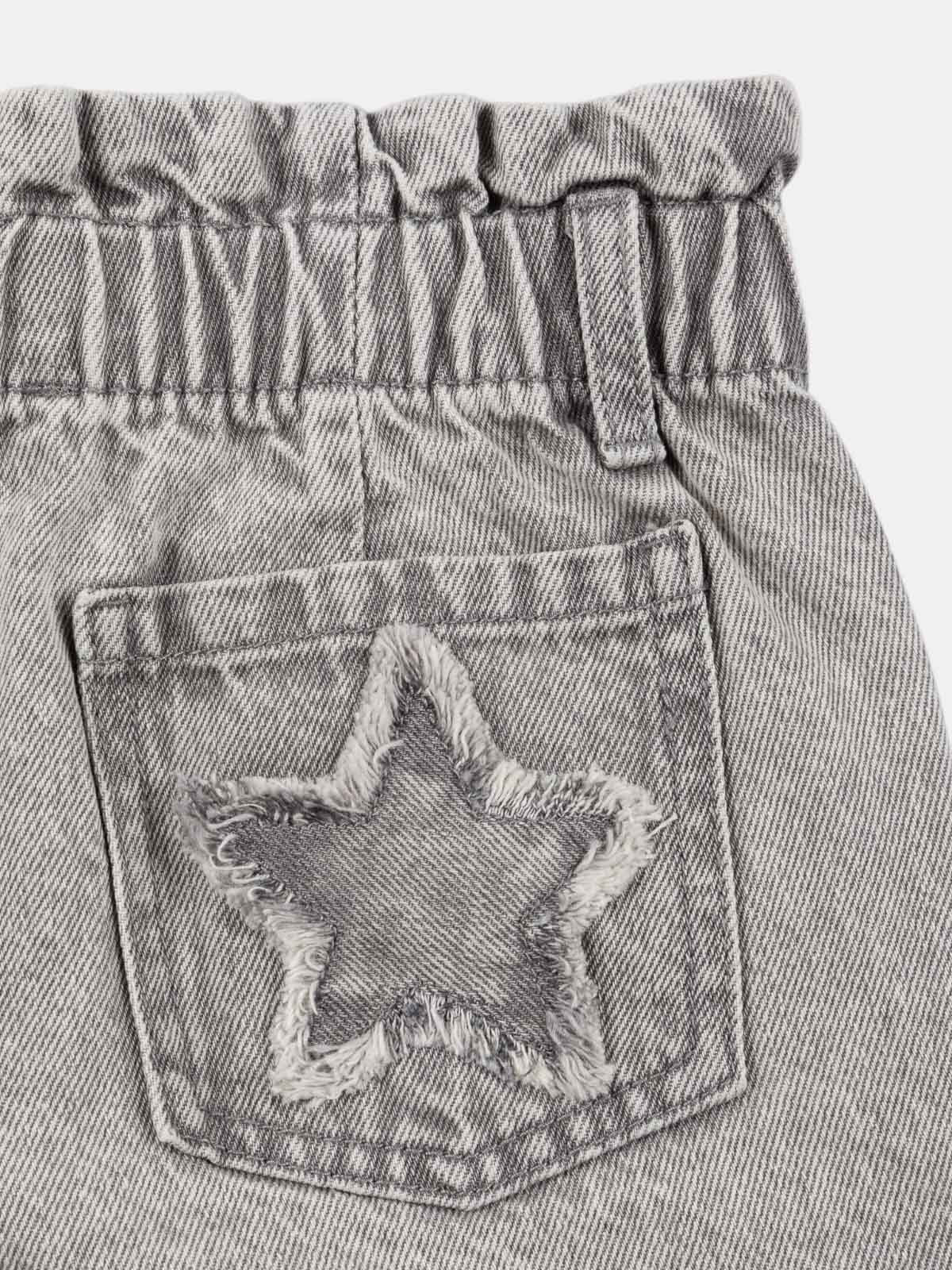 Jean MOM denim gris fille (6-12A) Jean MOM denim gris fille (6-12A)