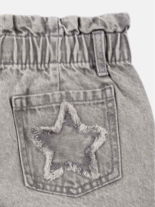 Jean MOM denim gris fille...