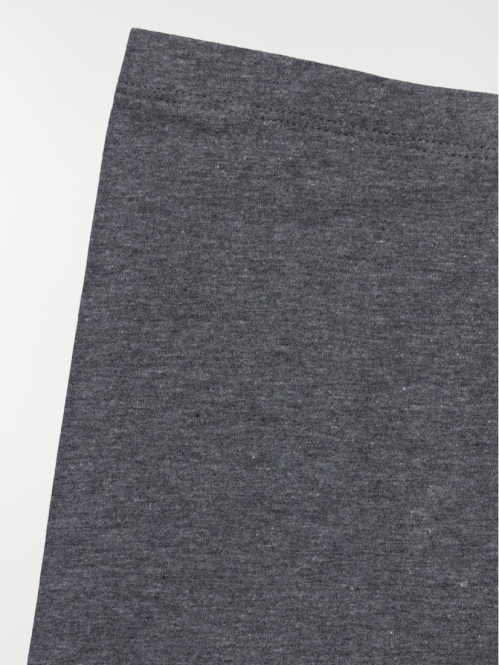 Legging basique gris chiné fille (3-12A)