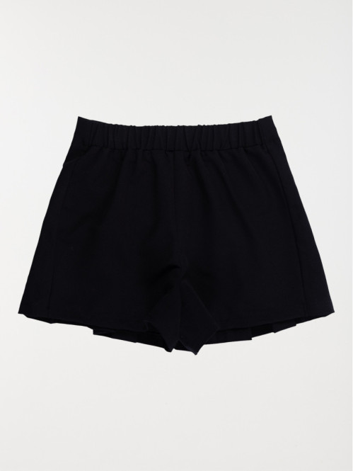 Short plissé noir fille...