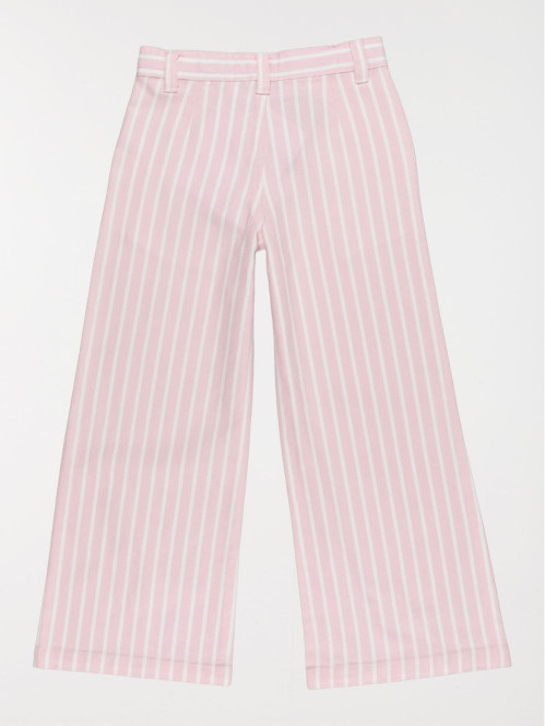 Pantalon rayée large fille...