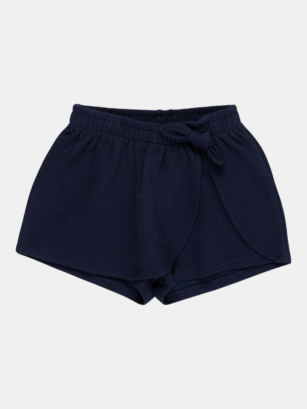 Jupe-short texturée noeud fille (3-8A)