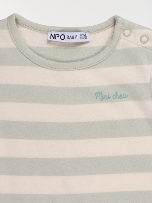 T-shirt rayures mini chou...