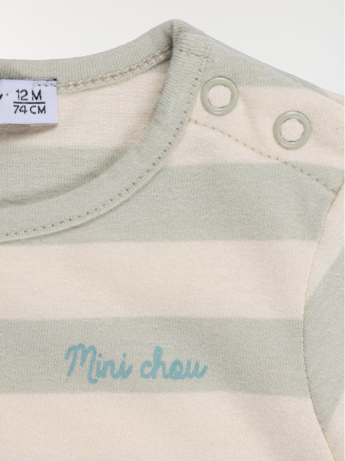 T-shirt rayures mini chou...