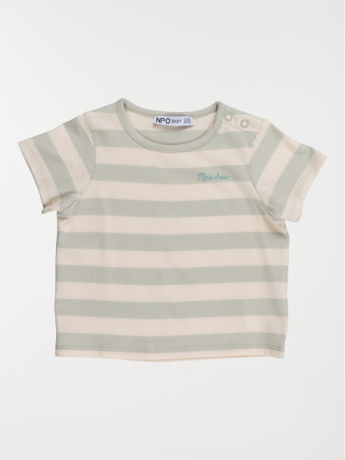 T-shirt rayures mini chou...