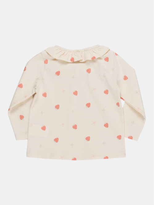 T-shirt fraise et noeud...
