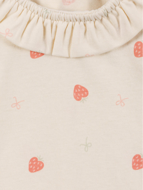 T-shirt fraise et noeud...