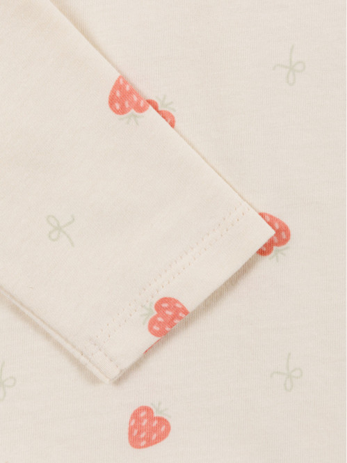 T-shirt fraise et noeud...
