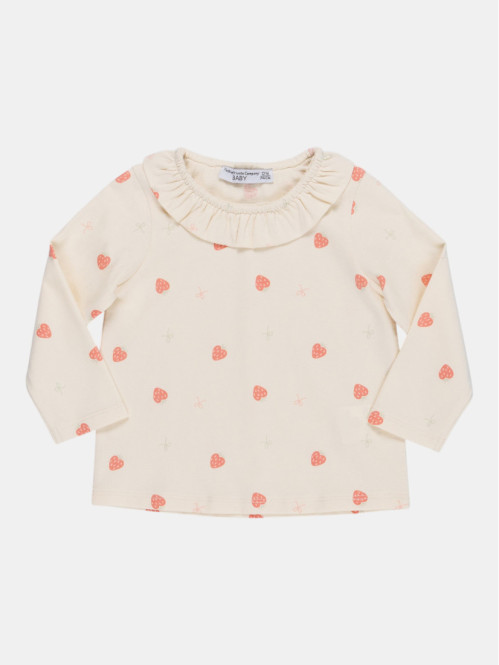 T-shirt fraise et noeud...