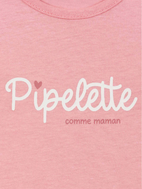 T-shirt pipelette fille (3-36M)