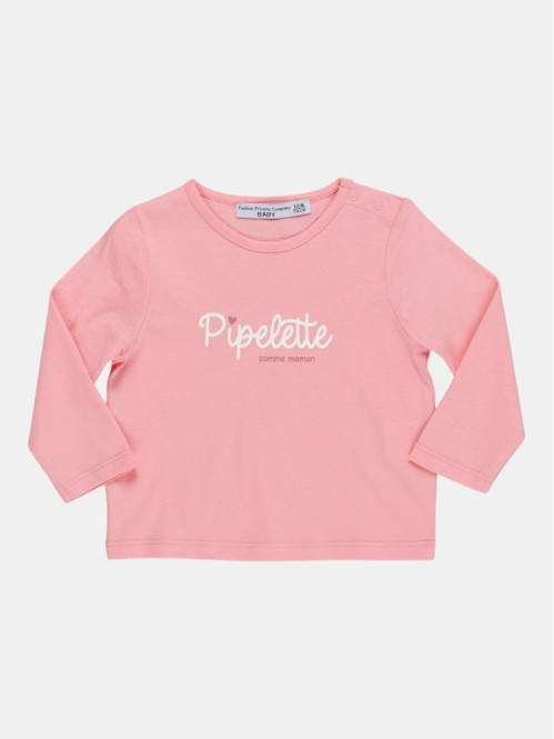 T-shirt pipelette fille (3-36M)