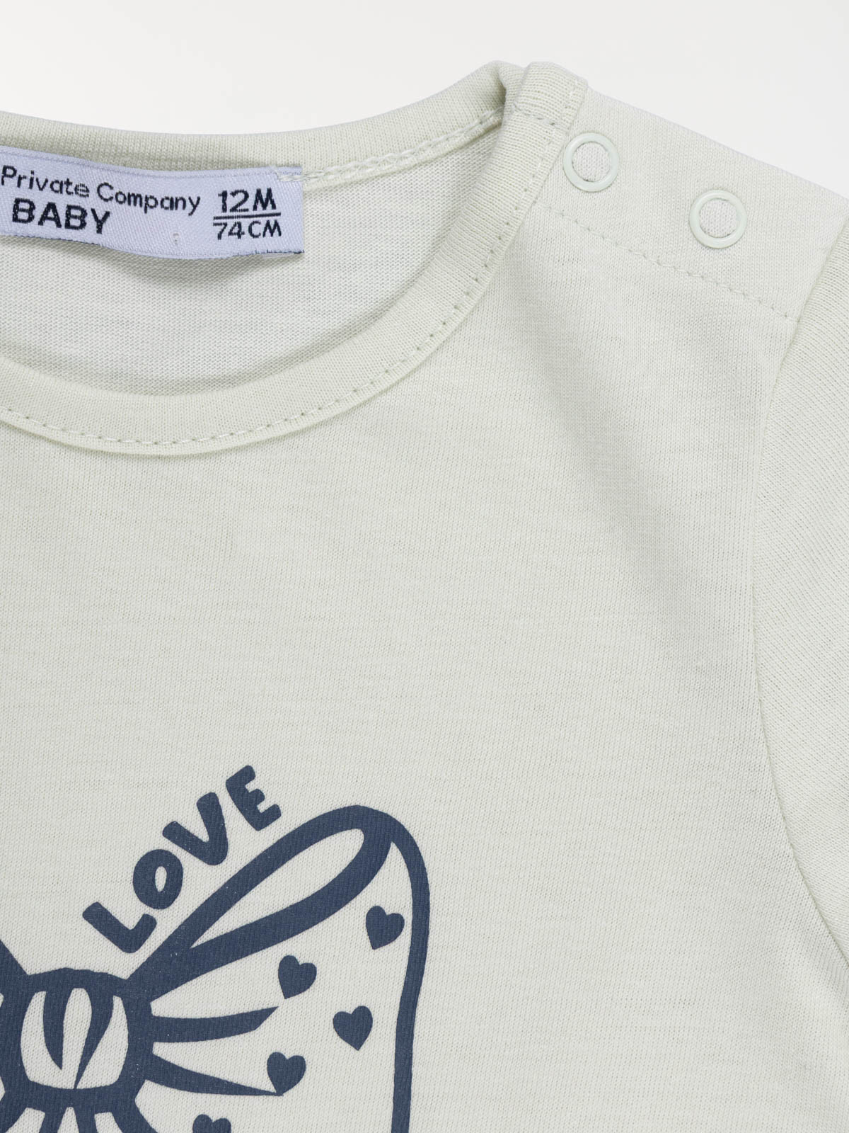 T-shirt Love noeud fille (3-36M) T-shirt Love noeud fille (3-36M)
