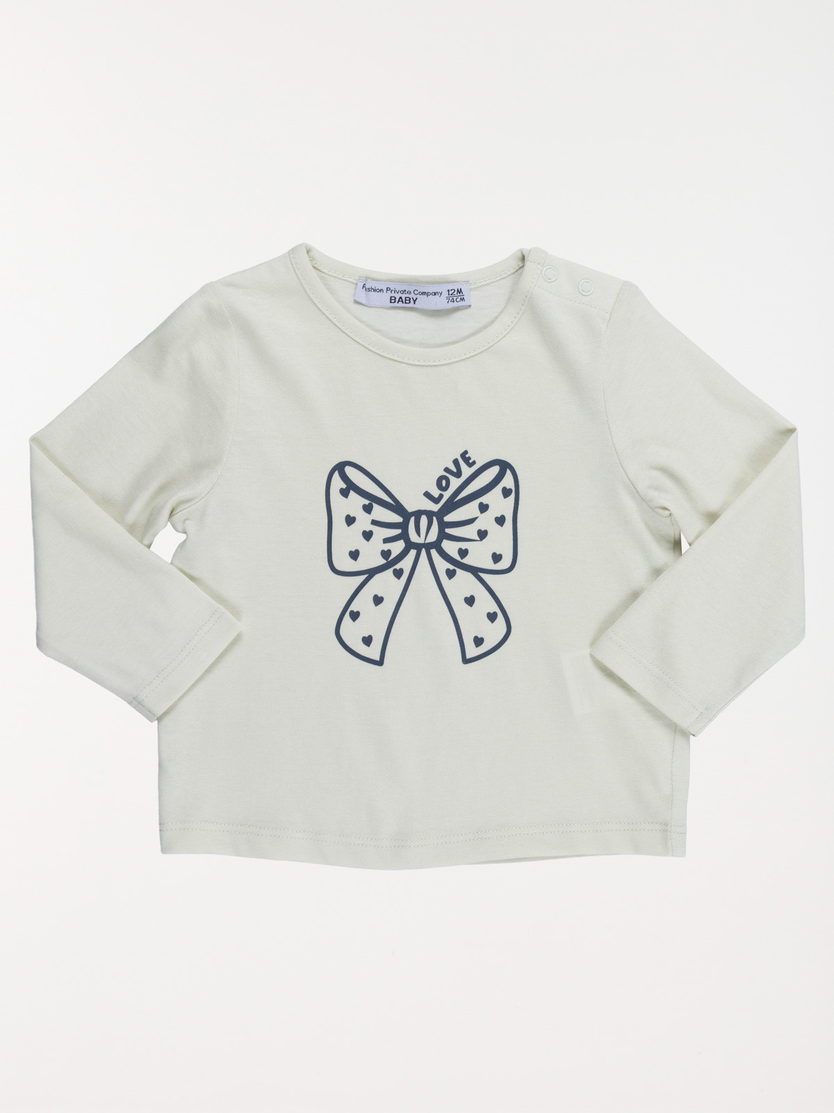 T-shirt Love noeud fille (3-36M) T-shirt Love noeud fille (3-36M)