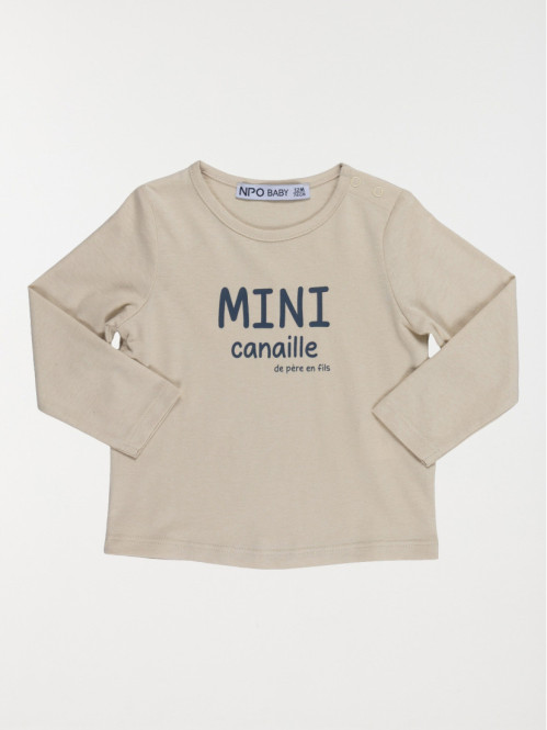 T-shirt mini canaille garçon (3-36M) T-shirt mini canaille garçon (3-36M)