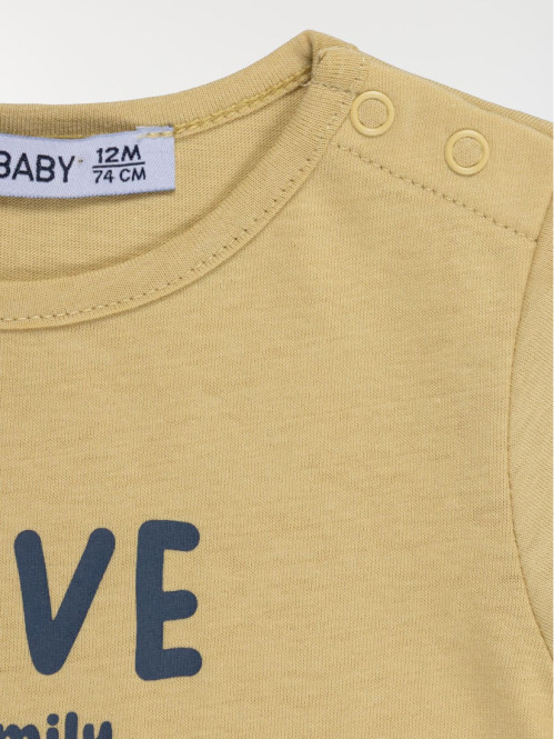 T-shirt love my family garçon (3-36M) T-shirt love my family garçon (3-36M)