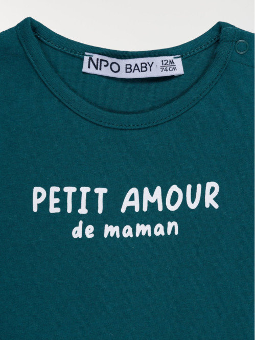 T-shirt petit amour garçon (3-36M) T-shirt petit amour garçon (3-36M)