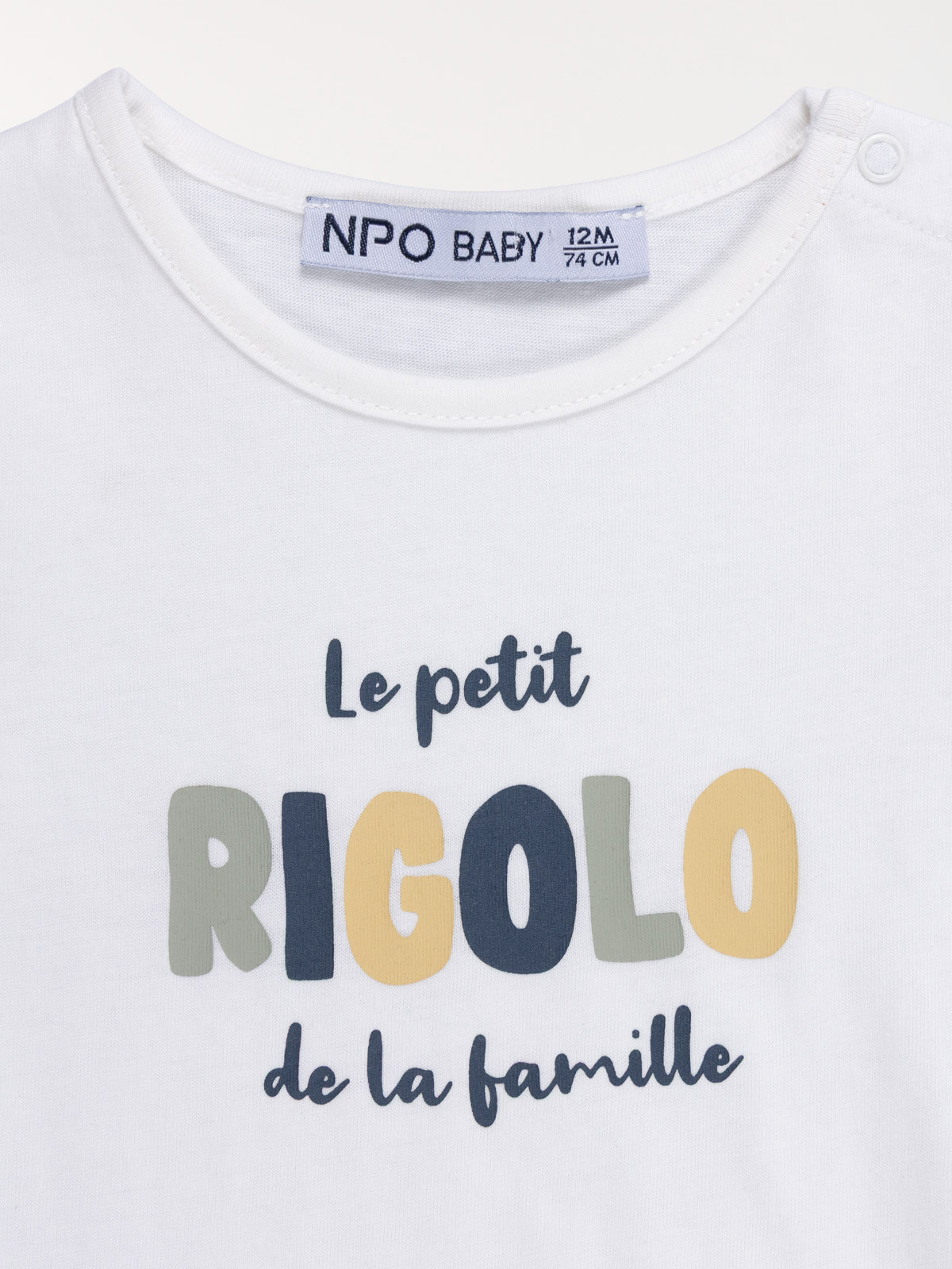 T-shirt petit rigolo garçon (3-36M)