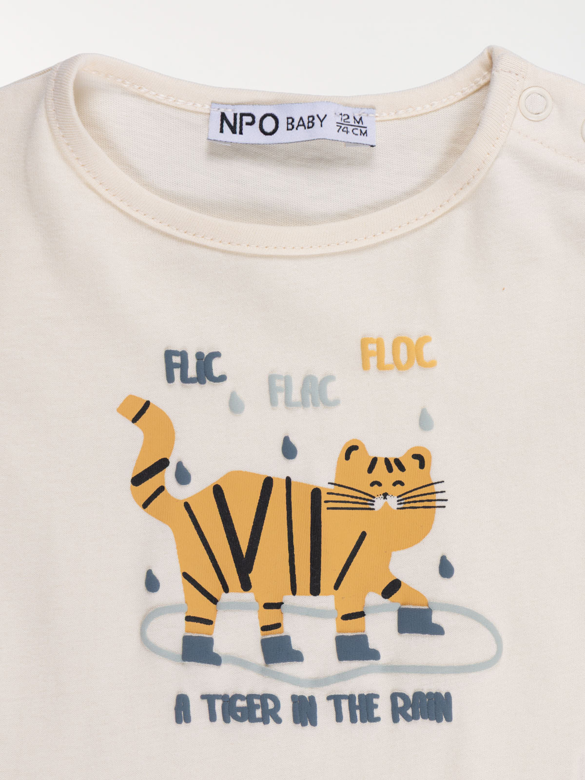 T-shirt flic flac floc garçon (3-36M)